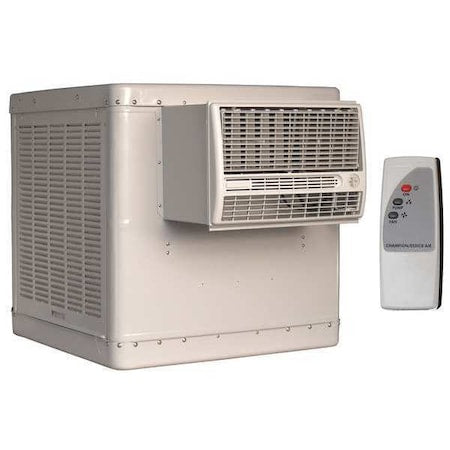 Essick Air RN46W - Window Evaporative Cooler, 4,200 cfm, 1,400 sq ft, 13.5 gal, 1/3 hp, Belt