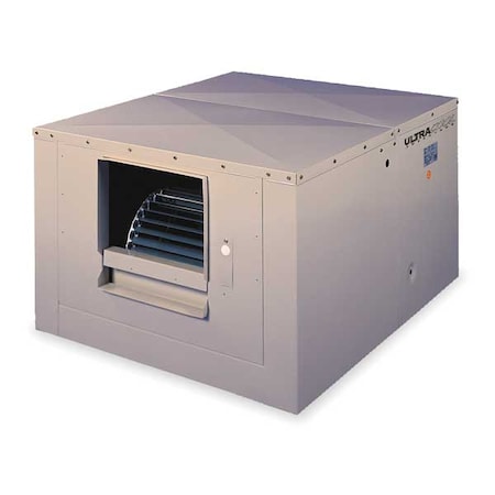 Mastercool 2YAE9-2HTL5-3X275 - Ducted Evaporative Cooler, 4,400 cfm, 1,600 sq ft, 9 gal, 1/2 hp, Belt, Side Discharge, 2 Speed, 230 V