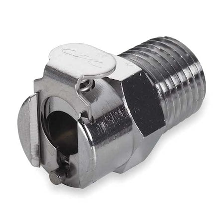 Colder LCD10004 - 1/4" MNPT Chrome Plated Brass Inline Coupler