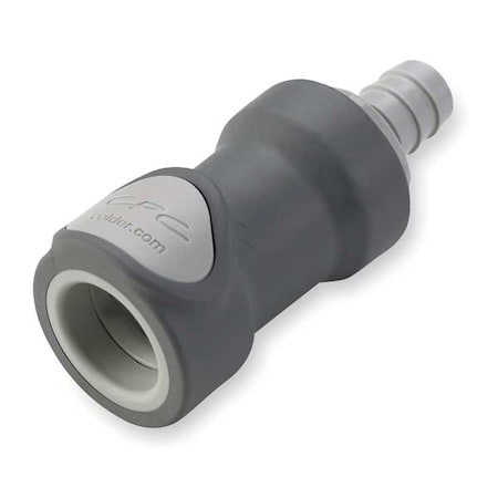 Colder NS6D17008 - Straight, Polypropylene, Barbed 1/2 in