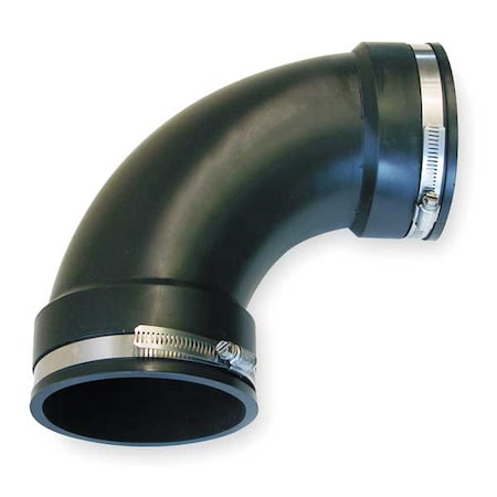 Fernco QL-400 - Flexible Pipe Elbow,PVC,4in Slip-On