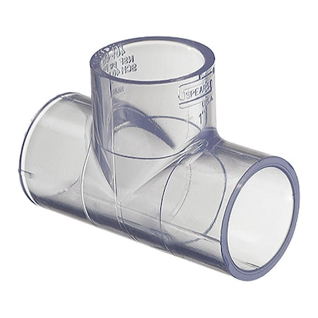 H401012LS - PVC Tee, Solvent x Solvent x Solvent, 1-1/4 in Pipe Size
