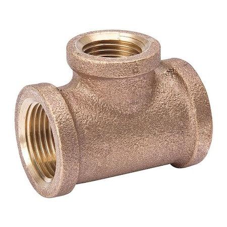 2CFH9 - Reducing Tee Red Brass Reducing Tee, 2 in Female NPT X 2 in Female NPT