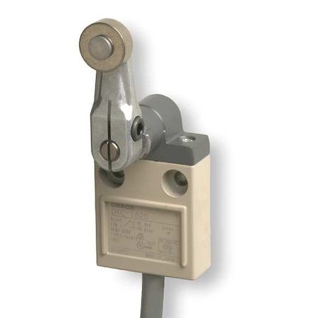 Omron D4C1620 - Limit Switch, Roller Lever, Rotary, SPDT, 5 A at 240 V AC, Actuator Location: Side