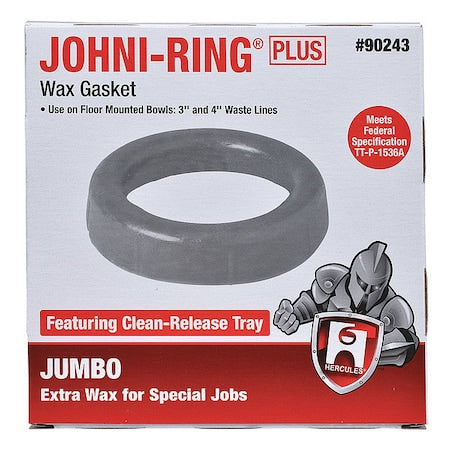 Oatey 90243 - Jumbo Wax Gasket, 3" and 4"