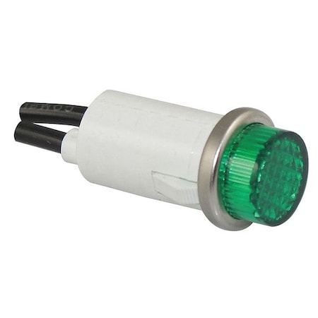 20C853 - Raised Panel Light, Green, 240 V AC