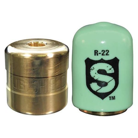 Jb Industries SHLD-G12 - Refrigerant Cap Locks,1/4 in.,R-22,PK12
