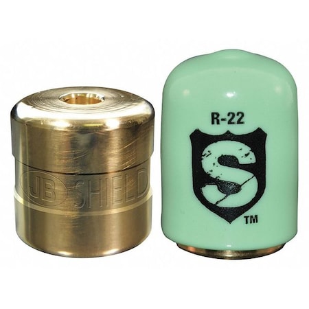 Jb Industries SHLD-G50 - Refrigerant Cap Locks,1/4 in.,R-22,PK50
