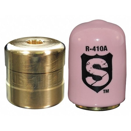 Jb Industries SHLD-P50 - Refrigerant Cap Locks,1/4 in,R-410 A,PK50