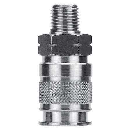 Aignep Usa 80194-06 - Quick Disconn. Fitting,(M)NPT,3/8,Brass