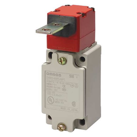 Omron D4BS-4AFS-NPT - Safety Interlock Switch, Aluminum, 2 NC