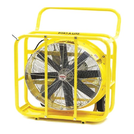 Tempest 913-1070 - Standard Duty Air Circulator, Floor Mount, 24 in Blade Dia, 115/208-230 V, 12,867 cfm