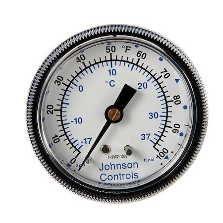 Johnson Controls T-5500-1055 - Pneumatic Temperature Indicator, 1/8 in NPT, 3 to 15 psi