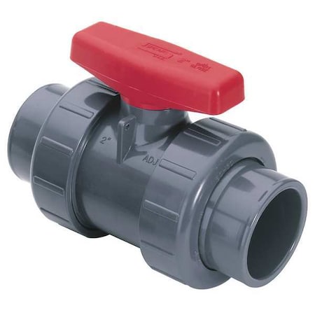Spears 3622-025 - 2-1/2" Socket x FNPT PVC Ball Valve Inline