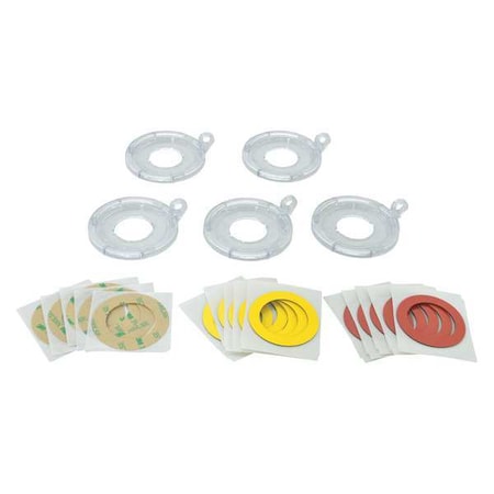 Brady 130824 - Push Button Lockout Base, Clear, Plastic, 1 Max. No. of Padlocks, 69/250 in Max. Shackle Dia.