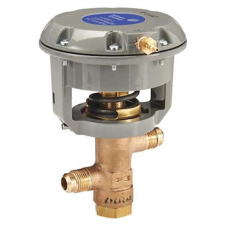 Johnson Controls V-3966-1001 - Pneumatic Flare Valve, Brass, 1/2 in.