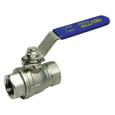 G-SSF-100 - 1" FNPT Stainless Steel Ball Valve Inline