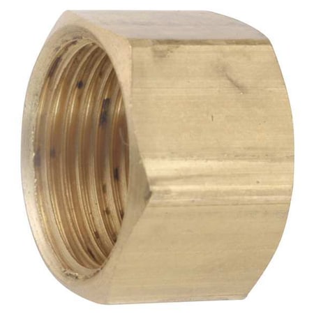 700081-10 - Cap, Brass, Compression 5/8 in