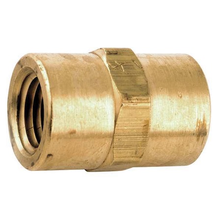 706303-04 - Coupling Low Lead Brass Coupling, 1/4 in Female NPT X 1/4 in Female NPT