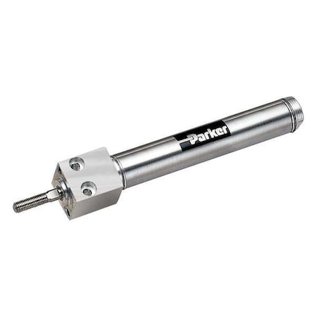 Parker 0.75BFNSRM06.00 - Air Cylinder, 3/4 in Bore, 6 in Stroke, Round Body Single Acting, Stainless Steel .
