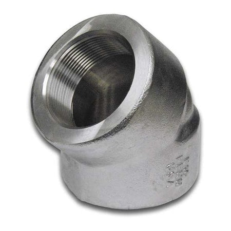 1000300318 - Stainless Steel,45 Elbow,1/2"NPTx1/2"NPT