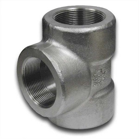 N/A 1000300218 - 1/2 in FNPT 316/316 L Stainless Steel Tee, Class 3000, 3,000 psi Max Pressure