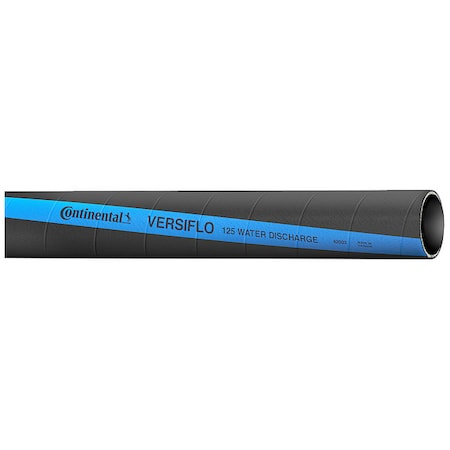 Continental 20016803 - 1-1/4" ID x 100 ft Rubber Water Discharge Hose BK