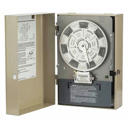 Nsi Tork W400B - Electromechanical Timer,7 day,SPDT,Metal