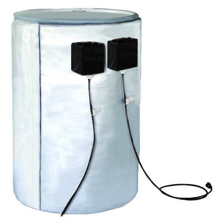 Briskheat FGDDC55240D - Drum Heater, Dual Zone - For Metal Drums, 55 Gallon, 240 V, 3200 W
