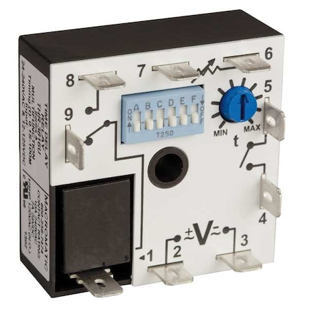 Macromatic THR-3816U - Multifunction Time Delay Relay, Square, Interval, Off Delay, On Delay, Single Shot, 4 Functions