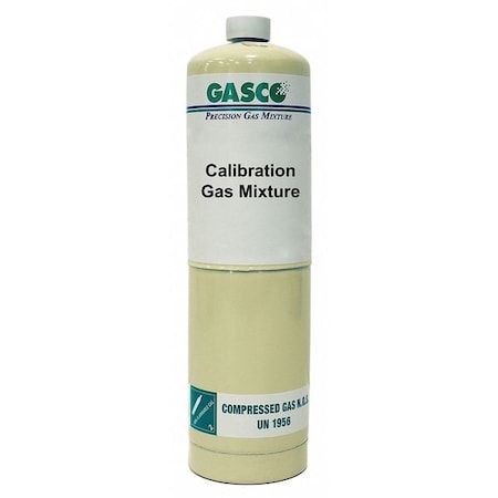 Gasco X02AI90CP170000 - Calibration Gas, Air, Carbon Dioxide, 17 L, CGA 600 Connection, +/-5% Accuracy