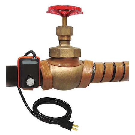 Briskheat HSTAT302006 - Heating Tape, Adjustable Thermostat Control, 240 VAC, 1296 W, 2"W x 2'L