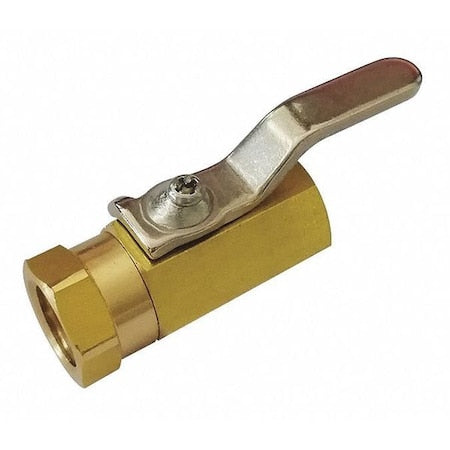 G-FMFP-25 - 1/4" FNPT Brass Mini Ball Valve Inline