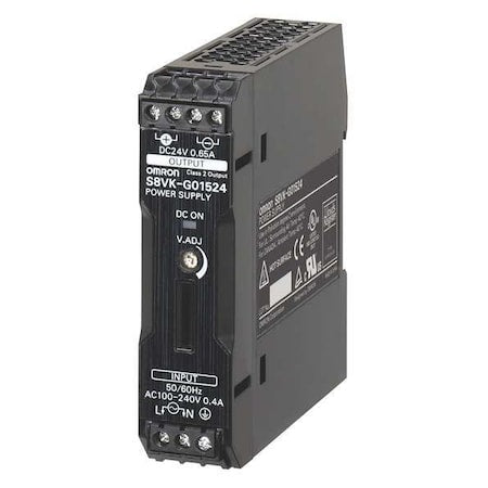Omron S8VK-G03012 - DC Power Supply, 100/240 V AC, 12 V DC, 30 W, 2.5 A, DIN Rail