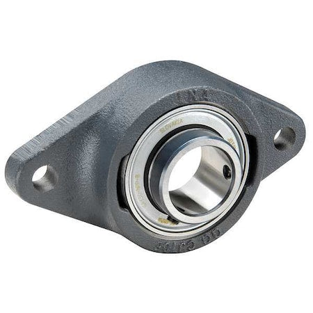 Ina RCJTY20-XL-N - 2 Holes, Rhombus Housing, Flange Mount Bearing, Radial Ball, 20 mm Dia, Cast Iron, Set Screw