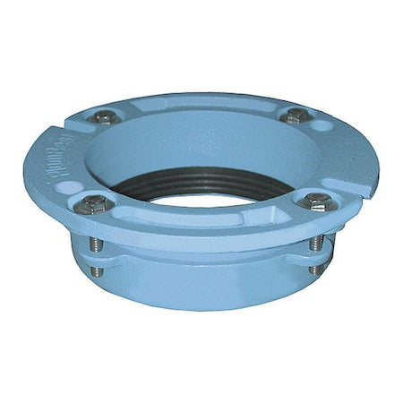 Jones Stephens C40420 - No-Caulk Closet Flange,Cast Iron,4x2"