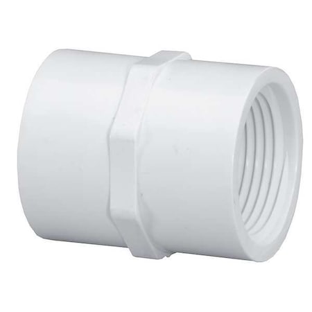430131 - PVC Coupling, FNPT x FNPT, 1 in x 3/4 in Pipe Size