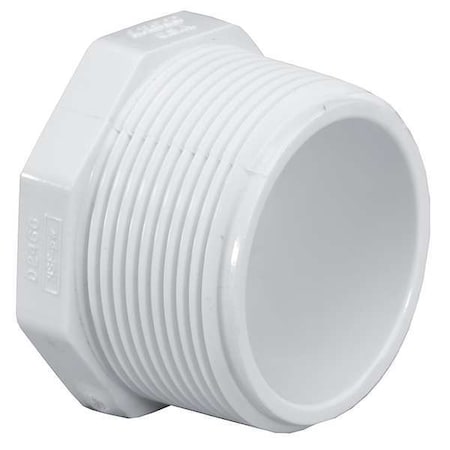 450025 - PVC Plug, MNPT, 2-1/2 in Pipe Size