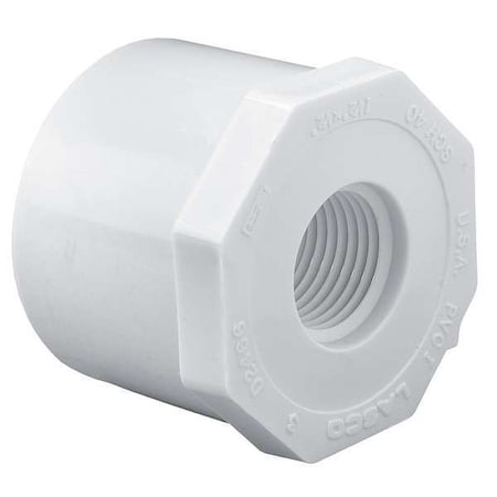 N/A 438291 - PVC Reducing Bushing, Spigot x FNPT, 2 1/2 in x 1 1/2 in Pipe Size