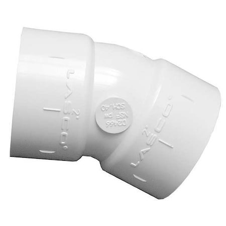 465020 - PVC Elbow, 22-1/2 Degrees, Socket x Socket, 2 in Pipe Size