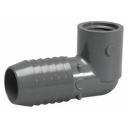 1407-007 - PVC Elbow, 90 Degrees, Insert x FNPT, 3/4 in Pipe Size