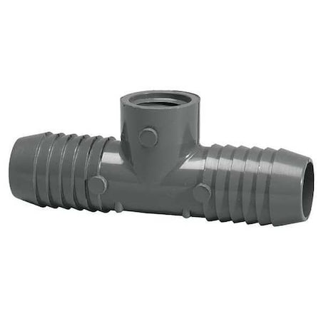 1402211 - PVC Female Adapter Reducing Tee, Insert x Insert x FNPT, 1 1/2 in x 1 1/2 in x 1 in Pipe Size
