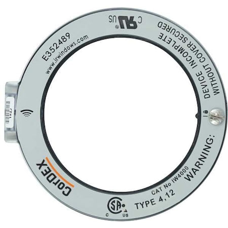 Cordex IW4000 - Round Infrared Window,4 In.,100mm Dia.