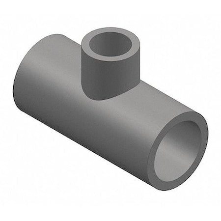 801-292 - PVC Reducing Tee, Socket x Socket x Socket, 2 1/2 in x 2 1/2 in x 2 in Pipe Size