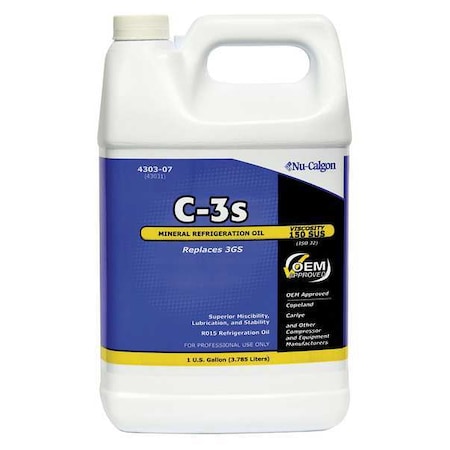 Nu-Calgon 4303-07 - Refrigeration Lubricant,Mineral,1 gal