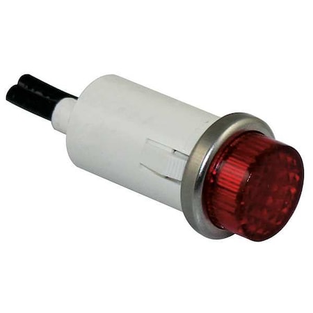Dayton 22NY55 - Raised Panel Light, Red, 240 V AC/DC