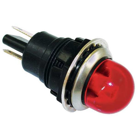 Dayton 22NY60 - Raised Panel Light, Red, 120 V AC