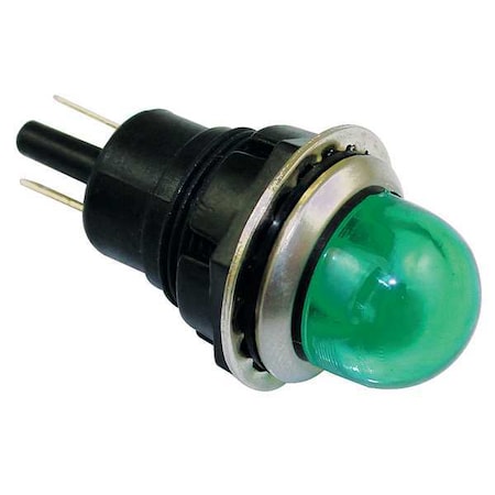 Dayton 22NY65 - Raised Panel Light, Green, 240 V AC