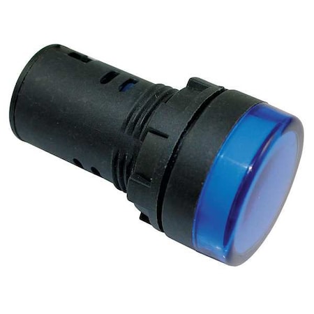 Dayton 22NZ02 - Raised Indicator Light,22mm,24 V,Blue