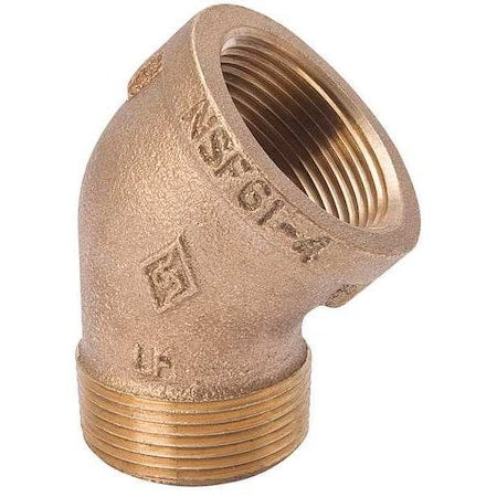 N/A 22UL63 - 45 Degrees Street Elbow Brass 45 Degrees Street Elbow, 1 1/2 in Male NPT X 1 1/2 in Female NPT